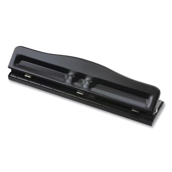 Fully Adjustable Two-Three-Hole Punch, 11-Sheet, 9/32 in. Holes, Black, Officemate, Mfr#: 90095
